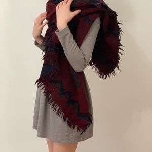 Aritzia oversized wool scarf